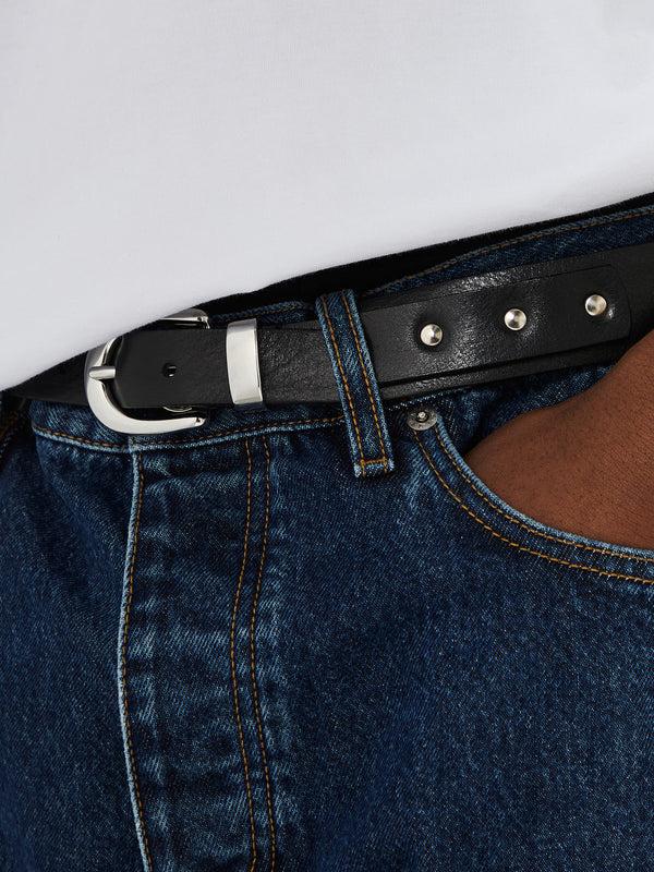 Stoy Stud Belt 3 5cm In Black