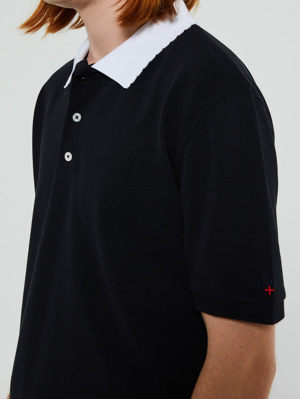 Stoy Summer's Polo Shirt In Black And White