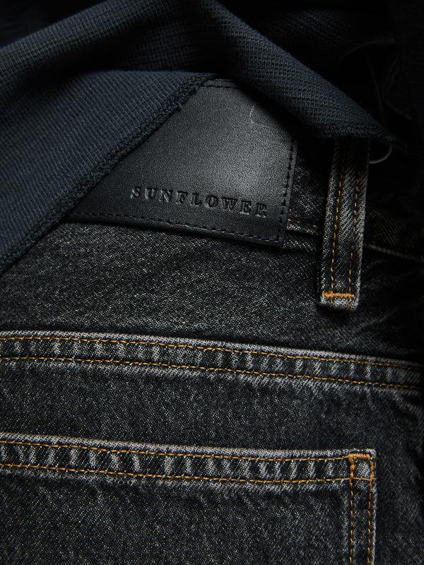 Stoy Super Wide Jeans In Black Stone