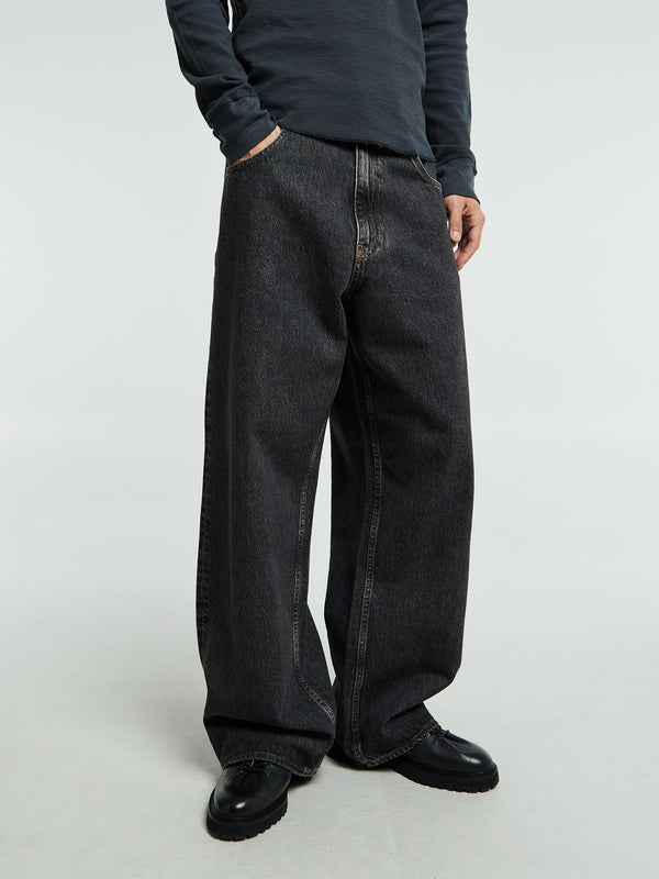 stoy Super Wide Jeans in Black Stone