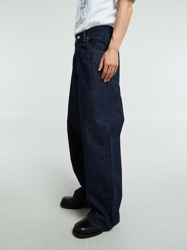 Stoy Super Wide Jeans In Simple Rinse Blue