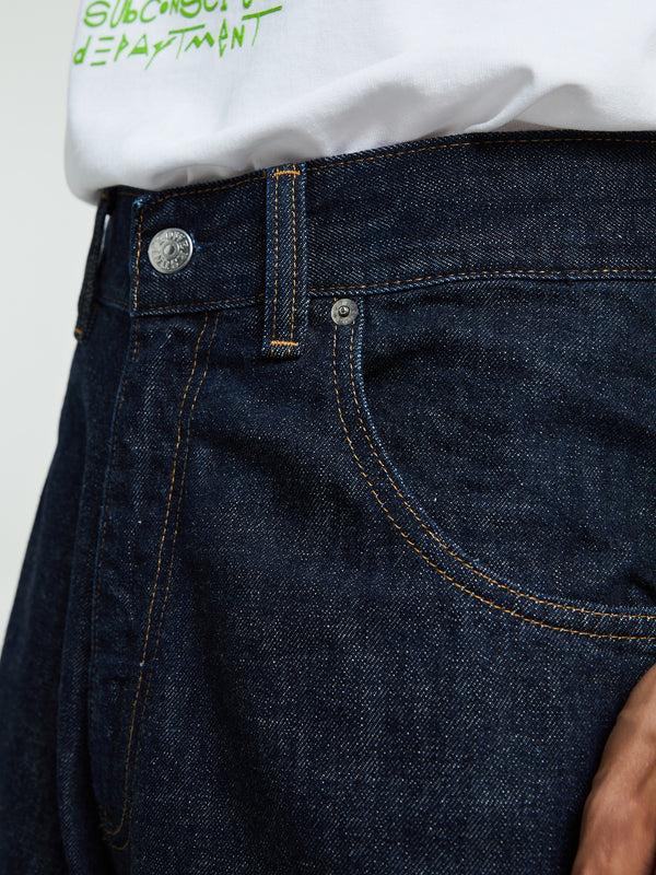 Stoy Super Wide Jeans In Simple Rinse Blue