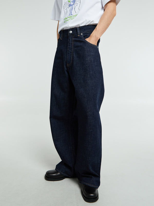 stoy Super Wide Jeans in Simple Rinse Blue