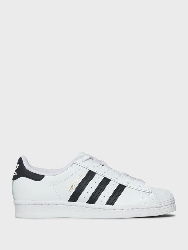 stoy Superstar Sneakers in White and Black