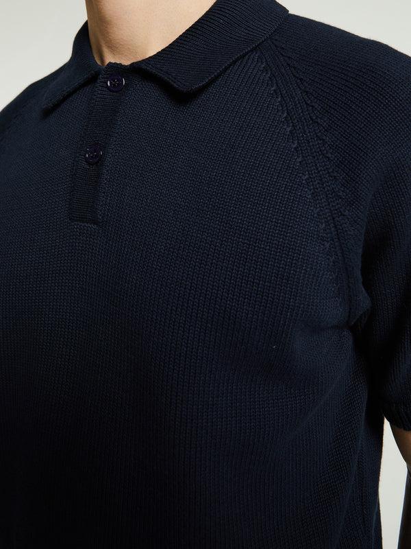 Stoy Sweater Polo In Navy