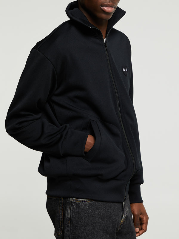 Stoy Sweatshirt With Black Emblem In Black