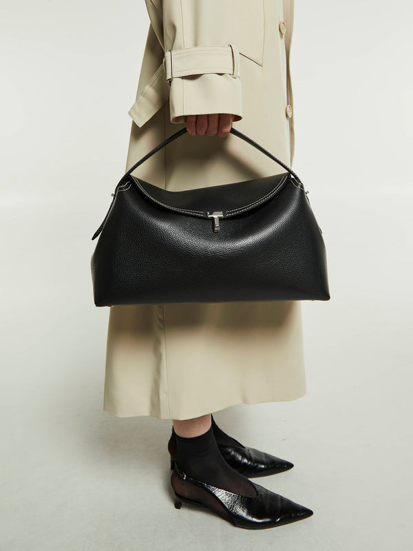 Stoy T-Lock Top Handle Bag In Black