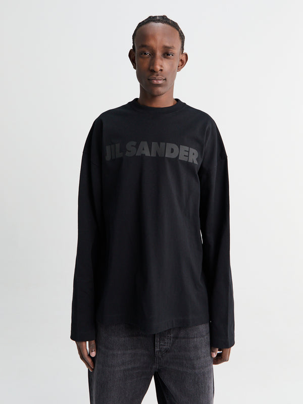 Stoy T-shirt CN Longsleeve OS In Black