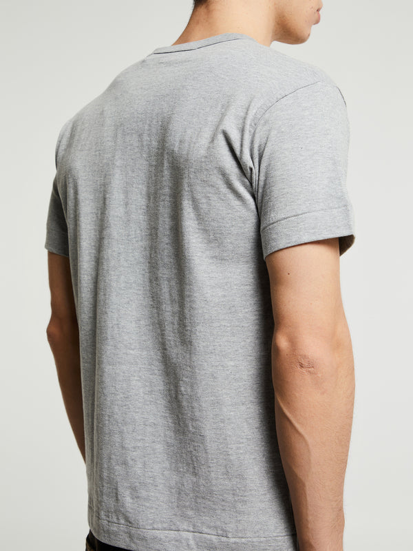 Stoy T-Shirt With Black Emblem In Grey