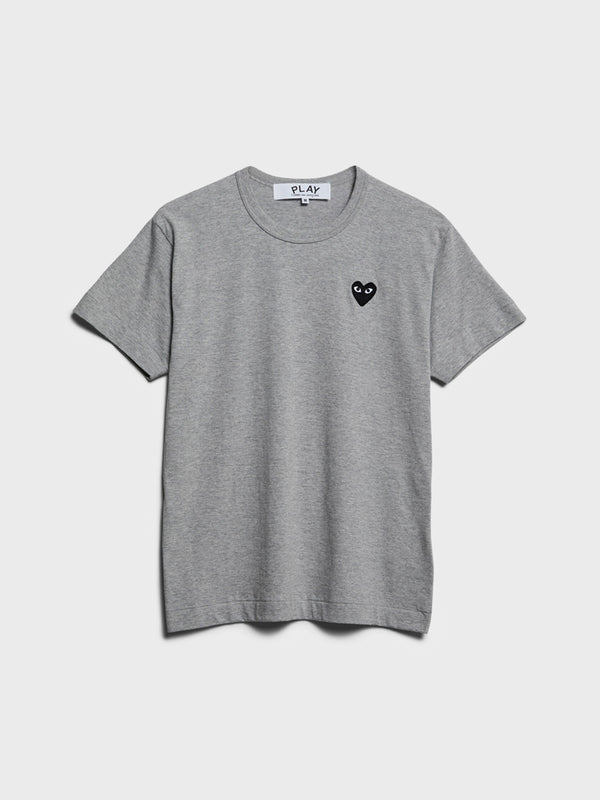 Stoy T-Shirt With Black Emblem In Grey