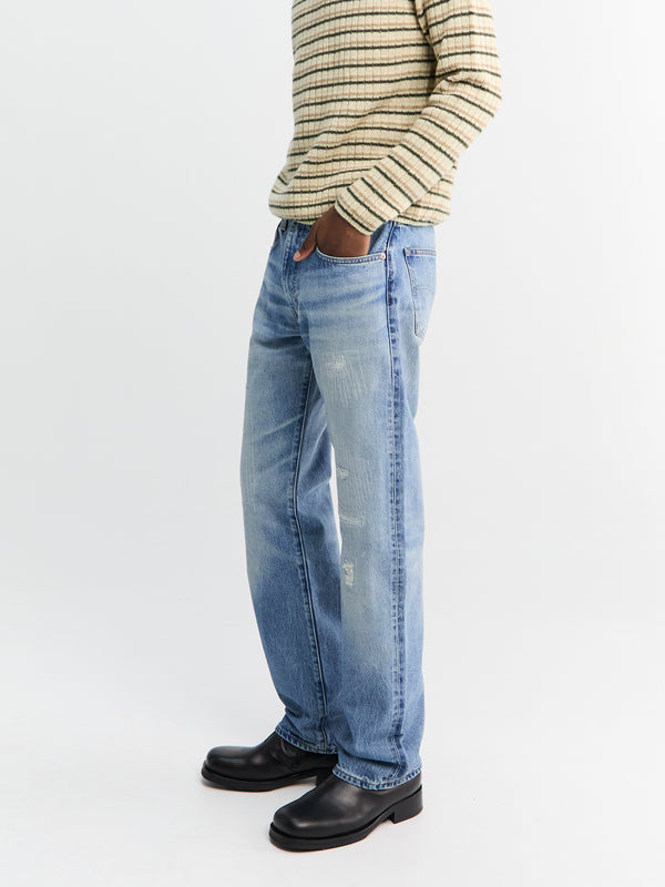 stoy Tab Anchor Relaxed Jeans in Top Deck Blue