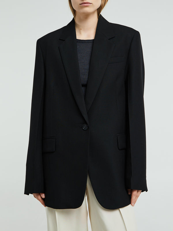 Stoy Tailored Blazer In Black