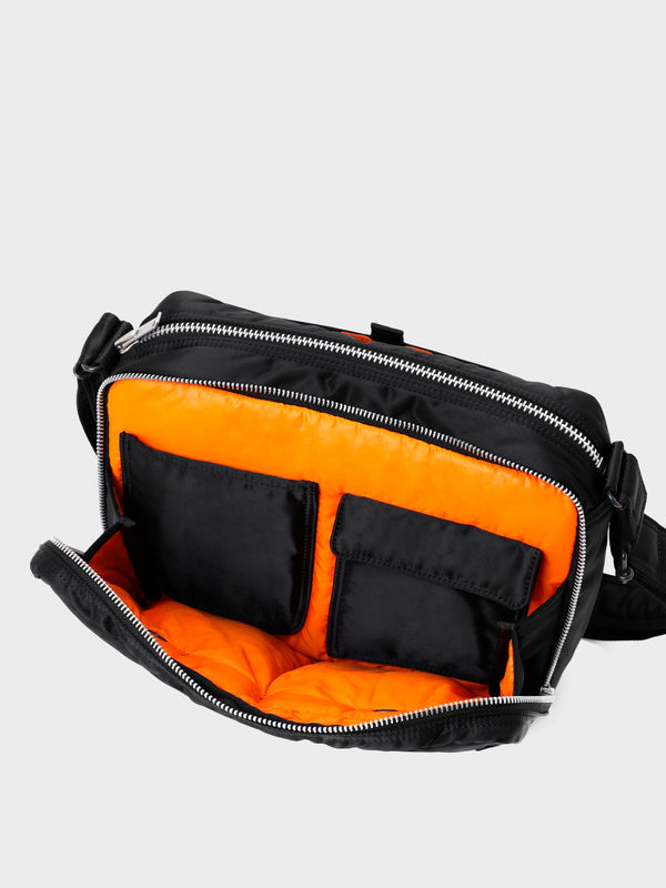 Stoy Tanker Sling Bag W. Zip In Black