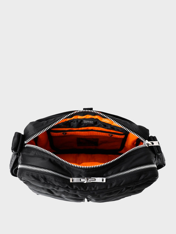 Stoy Tanker Sling Bag W. Zip In Black