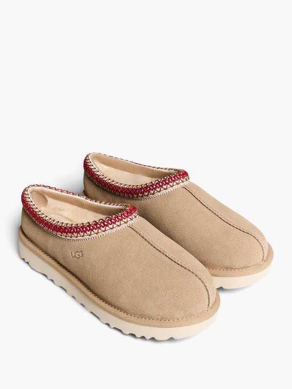 Stoy Tasman II Slippers In Sand And Dark Cherry