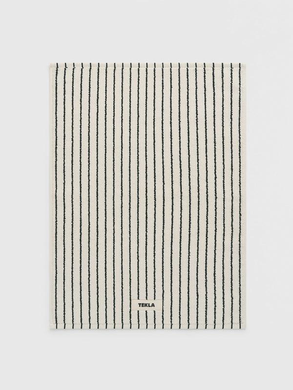 stoy Terry Bath Mat in Racing Green Stripes