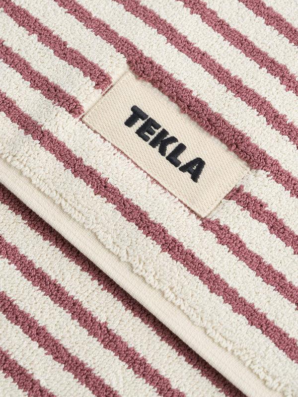 Stoy Terry Bath Mat In Ripple Stripes