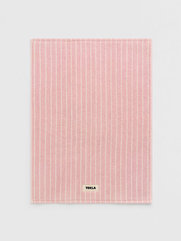 stoy Terry Bath mat in Shaded Pink Stripes