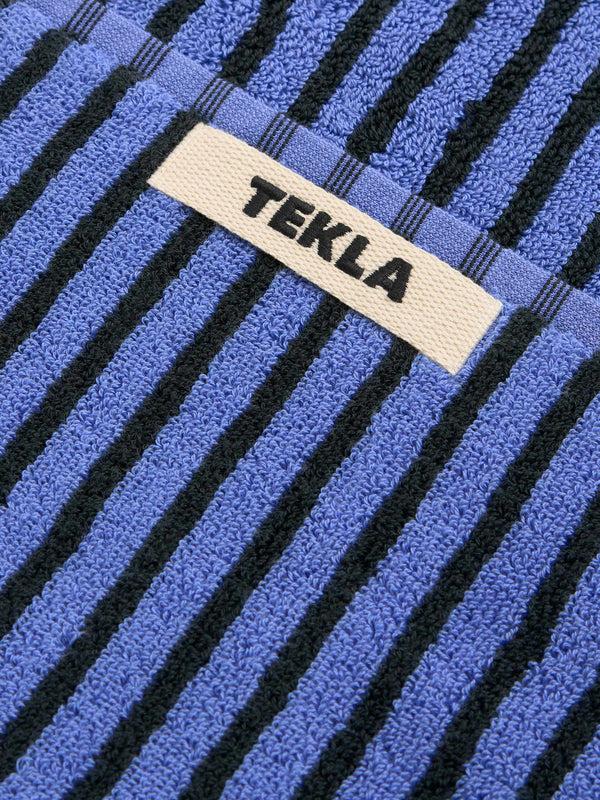 Stoy Terry Towel In Blue & Black