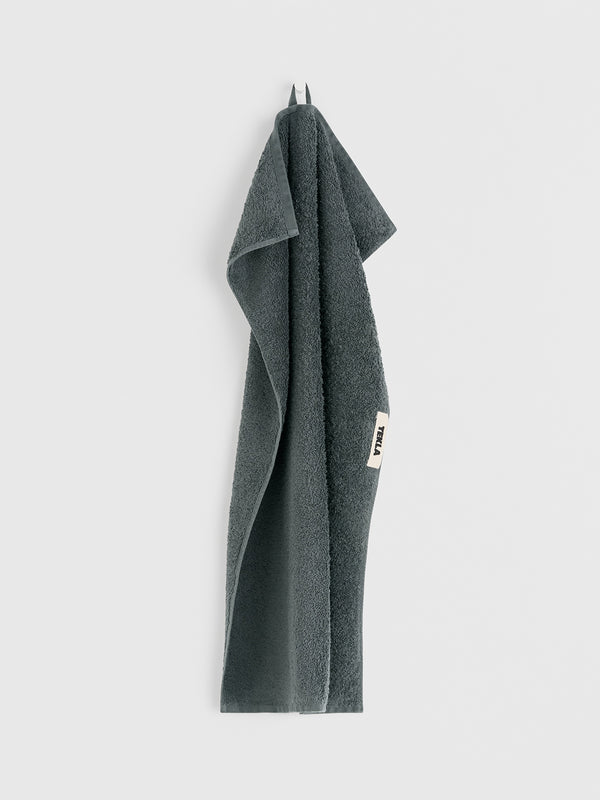 Stoy Terry Towel In Charcoal Grey