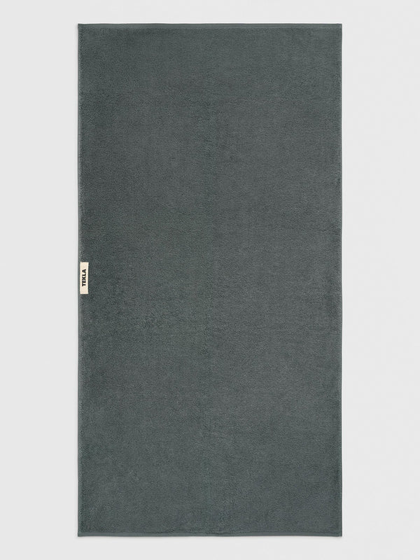 Stoy Terry Towel In Charcoal Grey