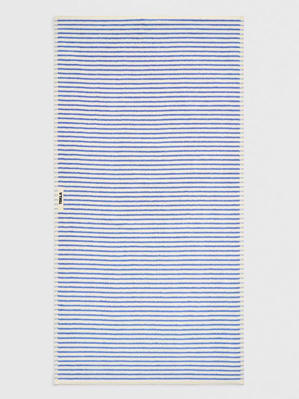 Stoy Terry Towel In Coastal Blue Stripes