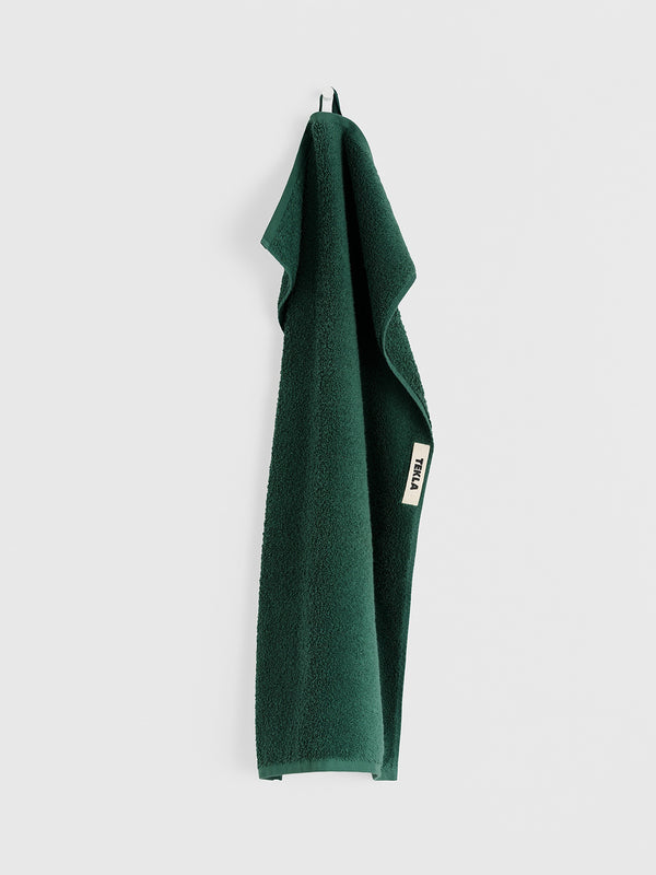 Stoy Terry Towel In Forest Green