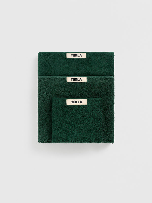 stoy Terry Towel in Forest Green