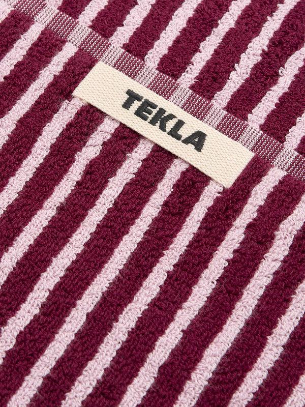 Stoy Terry Towel In Red And Rose