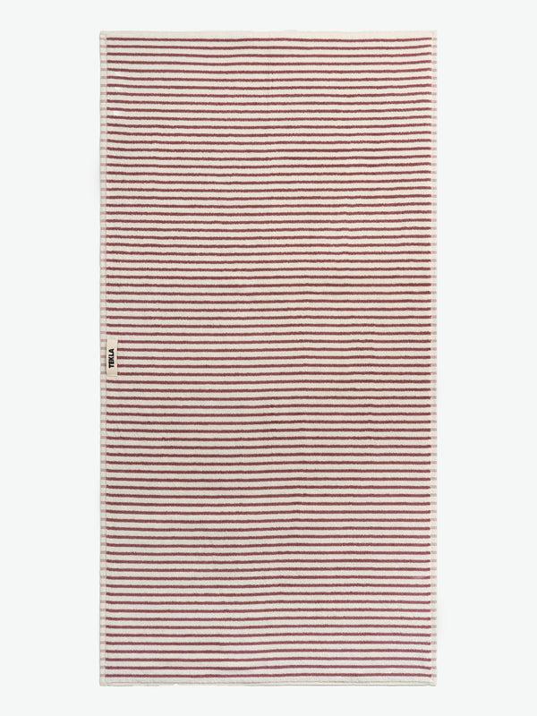 Stoy Terry Towel In Ripple Stripes
