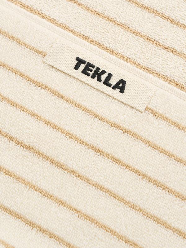 Stoy Terry Towel In Sienna Stripes