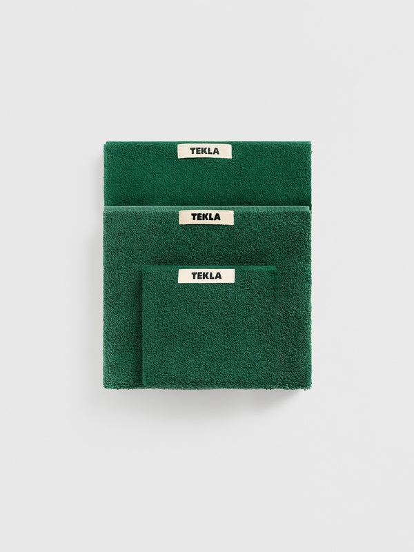 stoy Terry Towel in Teal Green