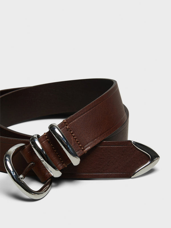 Stoy Tip End Belt 3 5 Cm In Brown