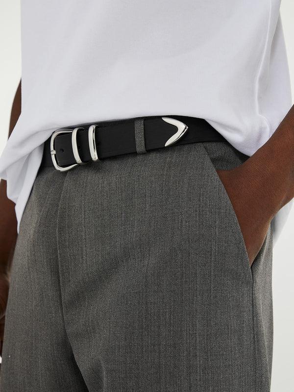 Stoy Tip End Belt 3 5cm In Black