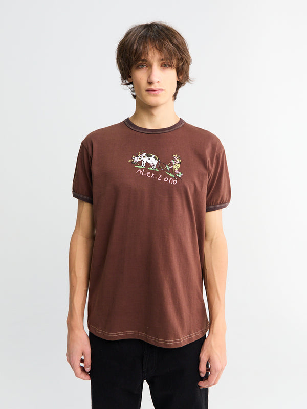 stoy Trail Tee in Brown