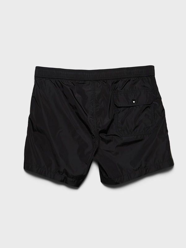 Stoy Tricolour-Trimmed Swim Shorts In Black