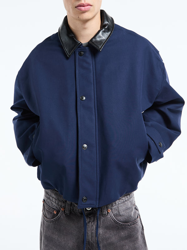 Stoy Twill Jacket In Navy