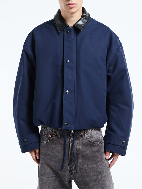 stoy Twill Jacket in Navy