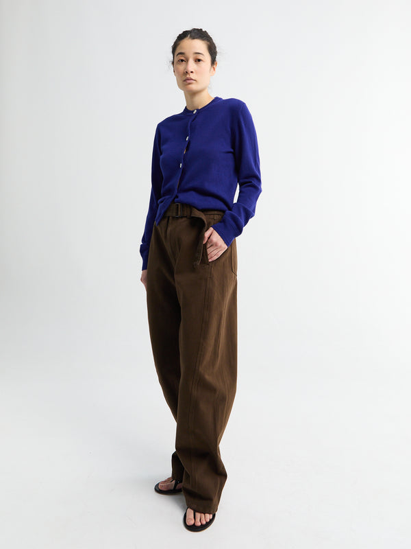 Stoy Twisted Belted Pants In Cacao