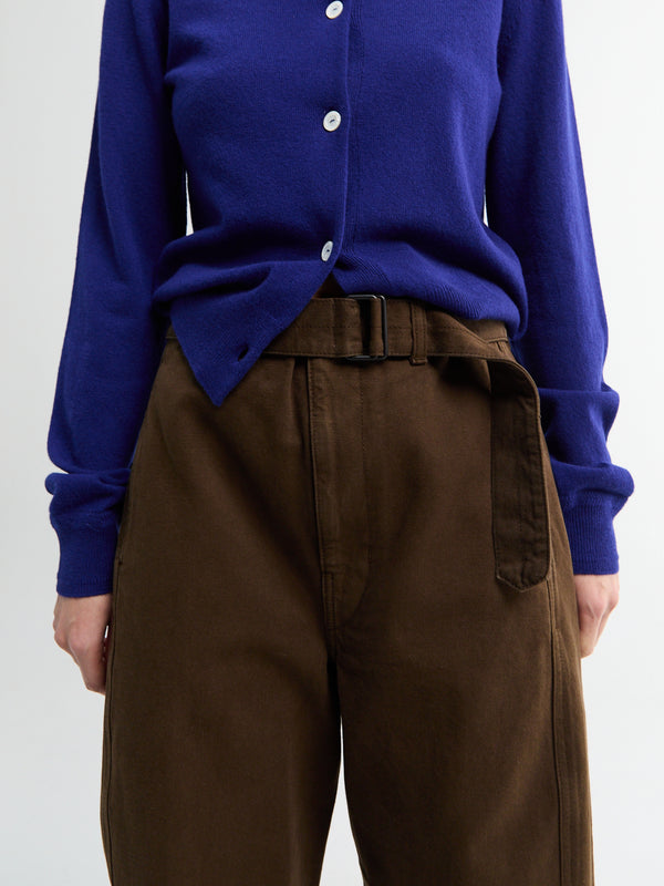 Stoy Twisted Belted Pants In Cacao