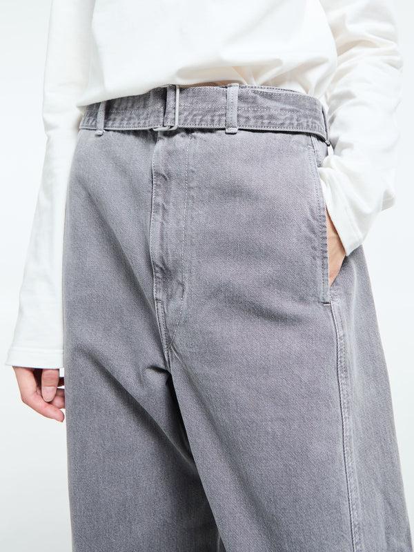 Stoy Twisted Belted Pants In Heather
