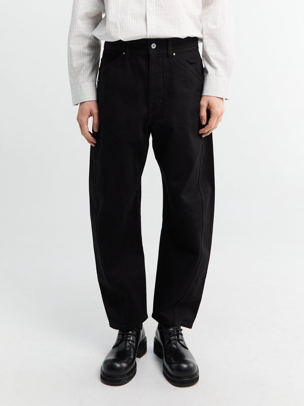 stoy Twisted Workwear Pants in Black