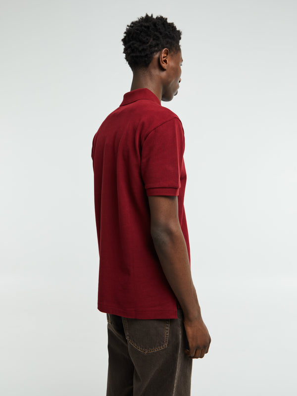 Stoy U T-Shirt Red Emblem Knit In Burgundy