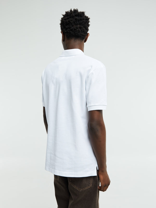 Stoy U T-Shirt Red Emblem Knit In White