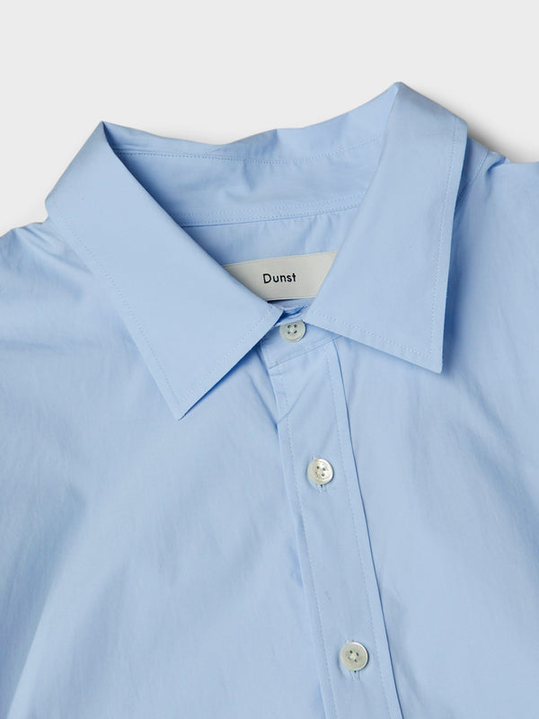 Stoy Unisex Soft Poplin BD Shirt In Soft Blue