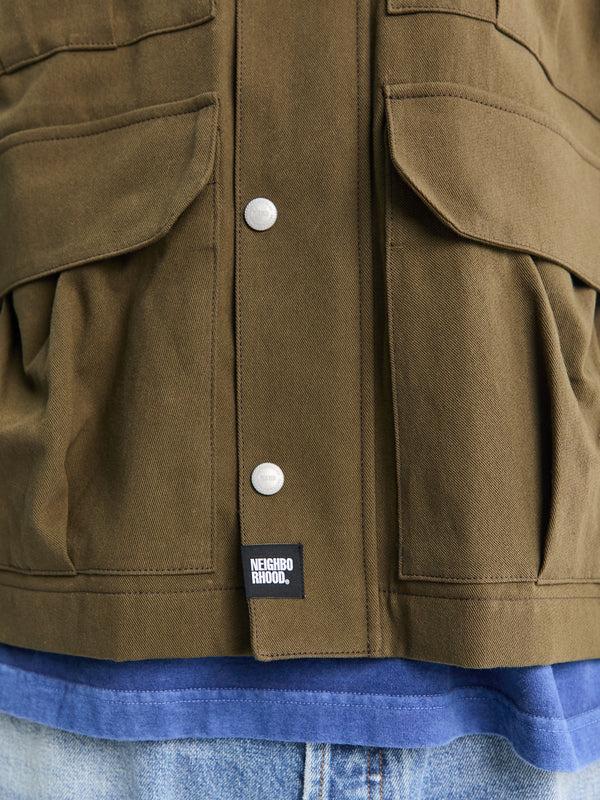 Stoy Utility Jacket In Olive Drab