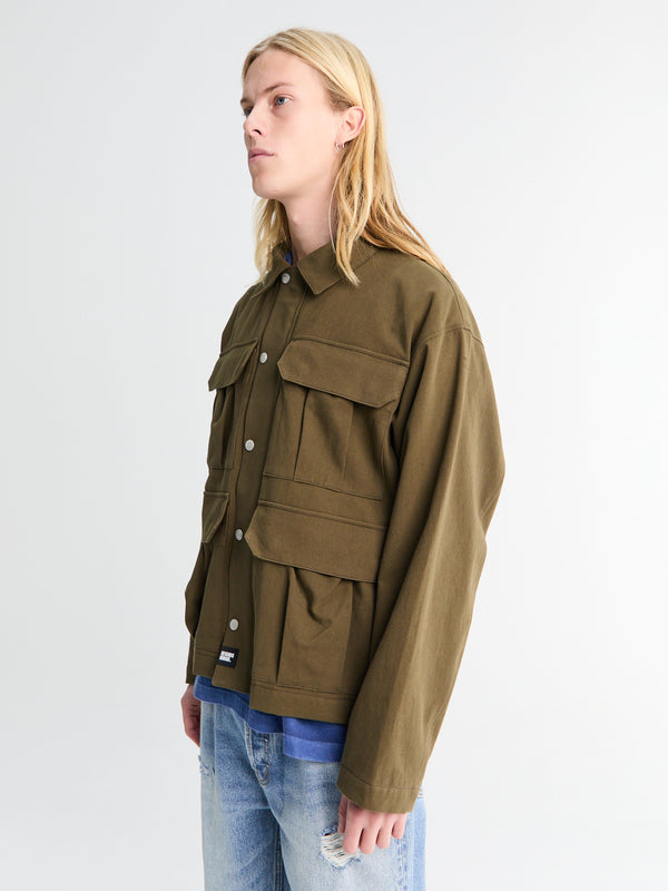 Stoy Utility Jacket In Olive Drab
