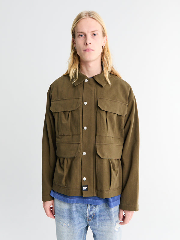 stoy Utility Jacket in Olive Drab