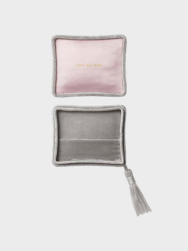 Stoy Velvet Jewelry Box In Colombe
