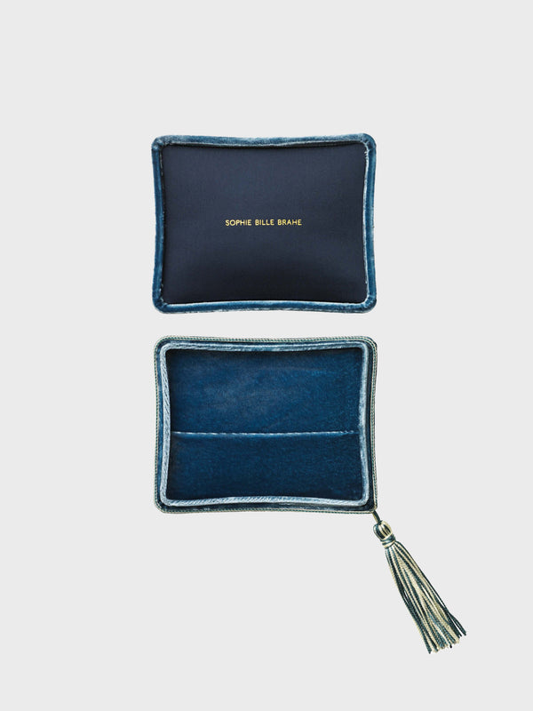 stoy Velvet Lily Bleu Jewelry Box